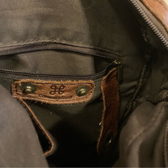 CARRAIGDONN leather/canvas crossbody bag - Picture 6 of 6